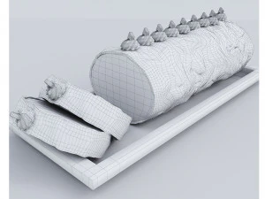 Orange Cake Collection 5 3D Model