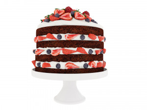 Fruit berry cake collection Modelo 3D