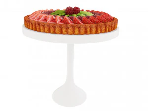 Fruit berry cake collection 3D Model