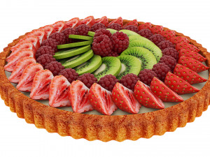 Fruit berry cake collection Modelo 3D