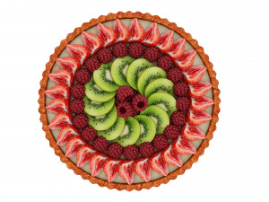 Fruit berry cake collection Modelo 3D
