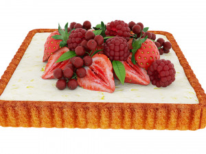 Fruit berry cake collection Modelo 3D