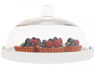 Fruit berry cake collection 3D Model