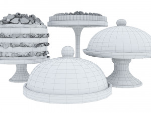 Fruit berry cake collection Modelo 3D