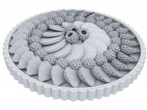 Fruit berry cake collection Modelo 3D