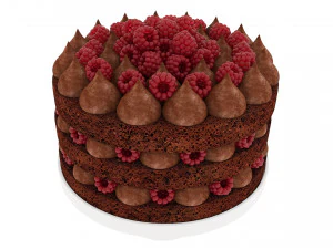 Fruit berry cake collection 2 3D Model