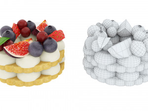 Fruit berry cake collection 2 Modèle 3D