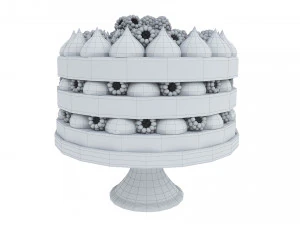 Fruit berry cake collection 2 3D Model