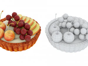 Fruit berry cake collection 3 3D Model