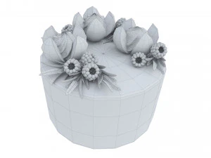 Fruit berry cake collection 3 3D Model