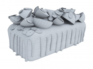 Almond Fig Loaf Cake Modelo 3D