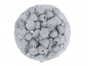 Berry Chocolate Cake Modelo 3D