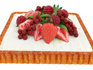 Berry Quadratic Tart 3D मॉडल