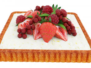 Berry Quadratic Tart 3D Model