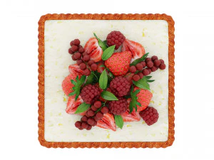 Berry Quadratic Tart 3D Model