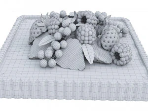 Berry Quadratic Tart 3D Model