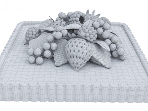 Berry Quadratic Tart 3D मॉडल