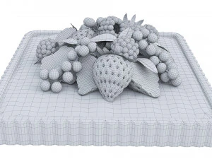 Berry Quadratic Tart 3D Model