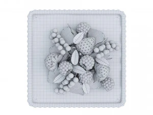 Berry Quadratic Tart 3D Model
