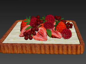 Berry Quadratic Tart 3D Model