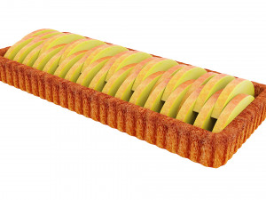 Peach Tart 3D Model