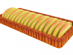 Peach Tart 3D Model