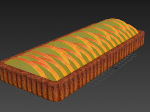Peach Tart 3D Model