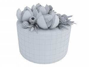 Violet Fig Cake 3D Model