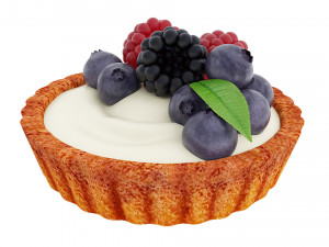 Berry Mini Tart 3D Model