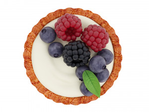Berry Mini Tart Modelo 3D