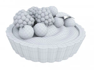 Mini tarta jagodowa Model 3D