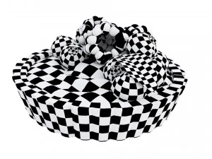 Mini tarta jagodowa Model 3D