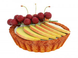 Fruit Berry Mini Tart Modèle 3D
