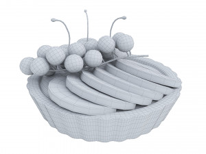 Fruit Berry Mini Tart Modèle 3D