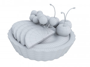 Fruit Berry Mini Tart Modèle 3D