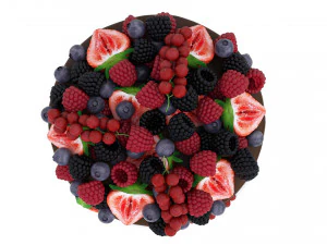 Ciasto Jagodowe Model 3D