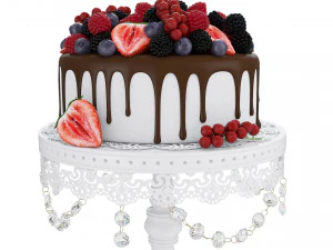 Ciasto Jagodowe Model 3D