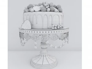 Ciasto Jagodowe Model 3D