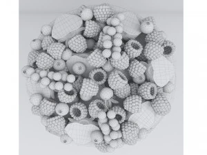 Ciasto Jagodowe Model 3D