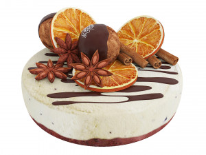 Cake With Dried Orange and Anise Modelo 3D