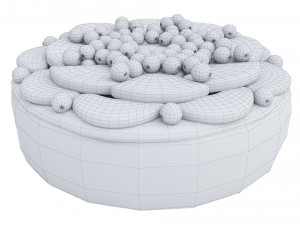 Orange Cake Collection 6 3D Model