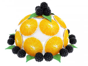 Collezione di torte all'arancia 6 Modello 3D