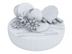 Orange Cake Collection 6 3D Model