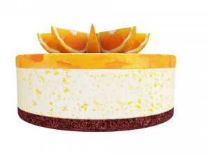 Orange Cake Collection 6 3D Model