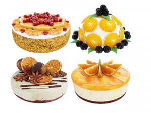 Koleksi Kue Jeruk 6 Model 3D