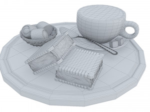 Coffee and Sandwich Cookies 3D Modell
