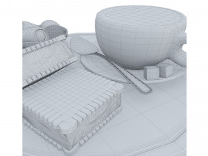 Coffee and Sandwich Cookies 3D Modell