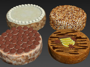 Cake collection 3D Model