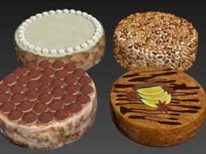 Cake collection 3D Model