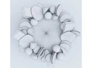 Cake With Oreo Cookies 3D Model